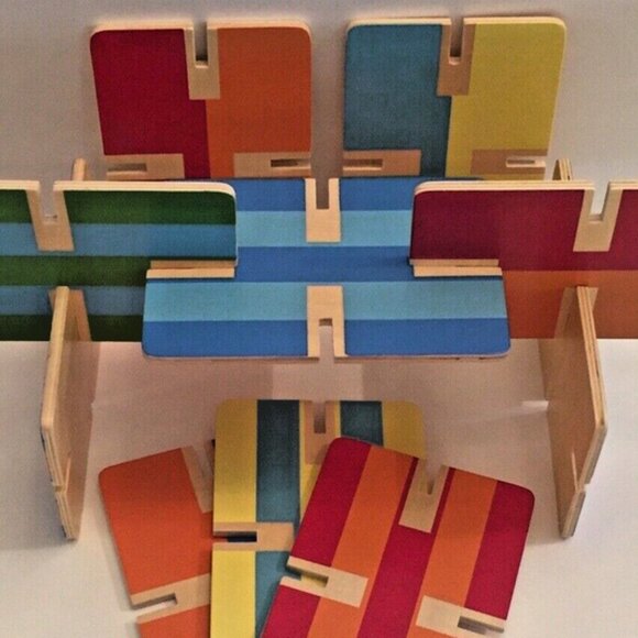 Pottery Barn Kids Other - Pottery Barn Kids Wood Creativity Cards Learn Construct Stack Build 20 P…